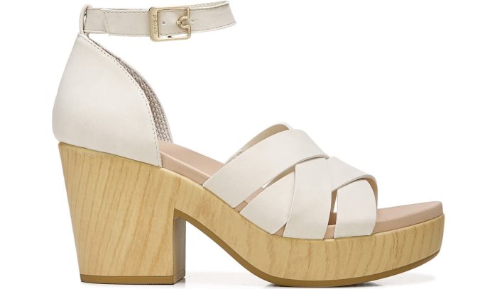 White Dr Scholl's Blissful Block Heel Sandal Blissful Block Heel Sandal | 3TZ9BT58