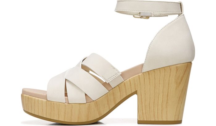 White Dr Scholl's Blissful Block Heel Sandal Blissful Block Heel Sandal | 3TZ9BT58