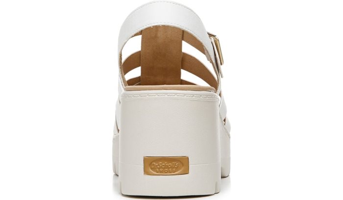 White Dr Scholl's Check It Out Wedge Sandal Check It Out Wedge Sandal | 7gkN67JQ