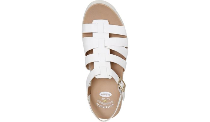 White Dr Scholl's Check It Out Wedge Sandal Check It Out Wedge Sandal | 7gkN67JQ