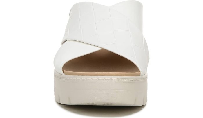 White Dr Scholl's Checkin High Wedge Slide Sandal Checkin High Wedge Slide Sandal | 7zQKx8rp