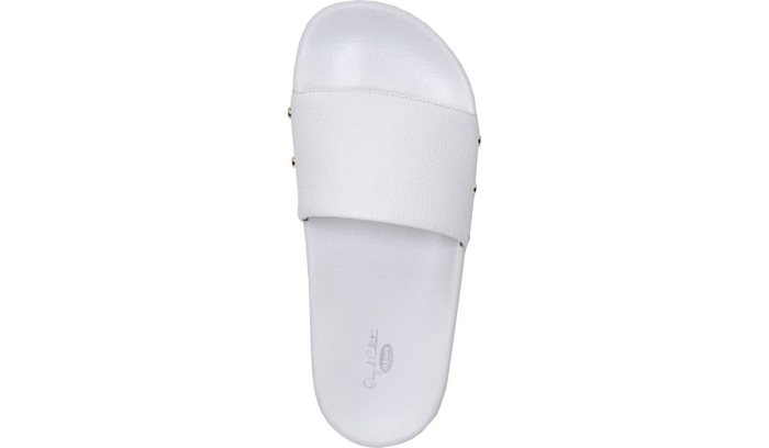 White Dr Scholl's Pisces Pool Slide Sandal Pisces Pool Slide Sandal | 26Wm2Gpd