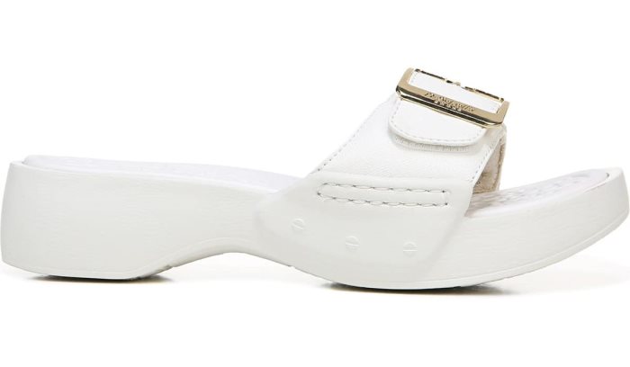 White Dr Scholl's Rock On Max Slide Sandal Rock On Max Slide Sandal | 3CbCRdhg