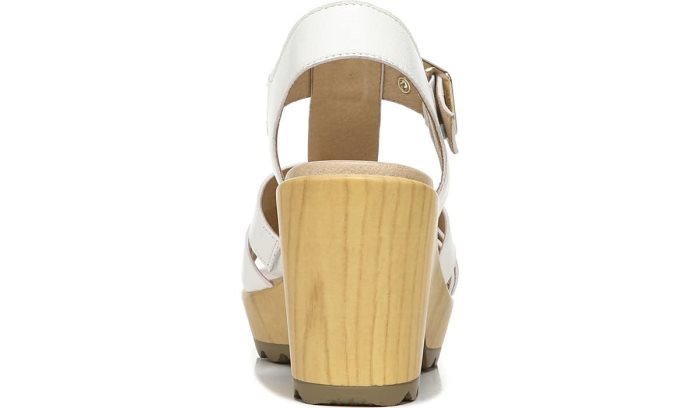 White Dr Scholl's Wild Nights Block Heel Sandal Wild Nights Block Heel Sandal | 8FNmM3G1